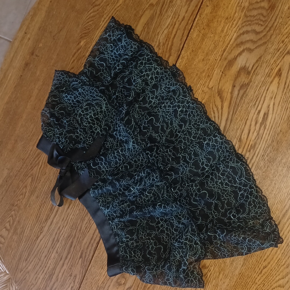 Bebe Lace and Ribbon Skirt.
